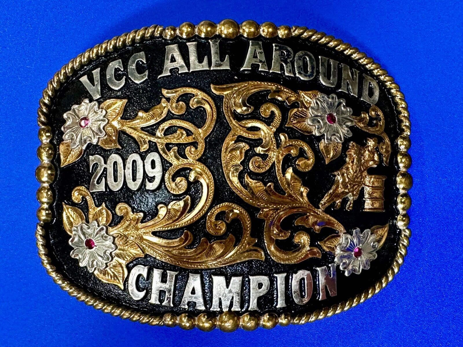 VCC All Around Champion 2009 Rodeo Trophy Belt Buckle by Cut Above Andy Andrews