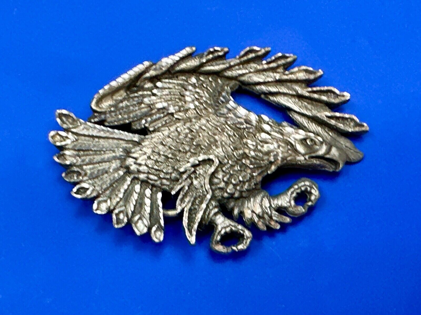 Vintage EJC EAGLE - Attacking Hunting Diving cutout belt buckle