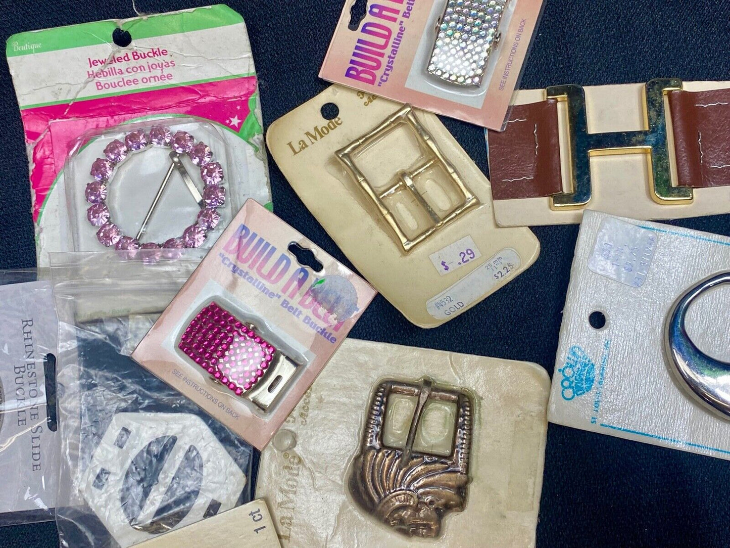 NOS Vintage TO RETRO Belt buckles scarf slides -  Lot, Grab Bag - Resale Gifts!