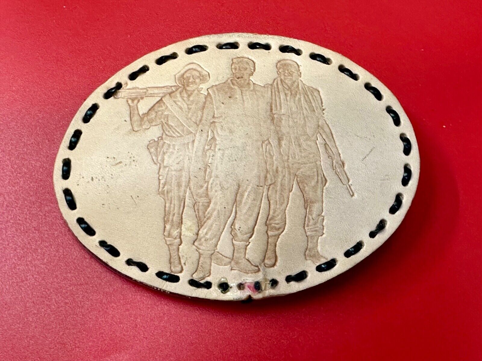 Vietnam Veterans War Memorial Washington DC  large leather Oval Belt Buckle