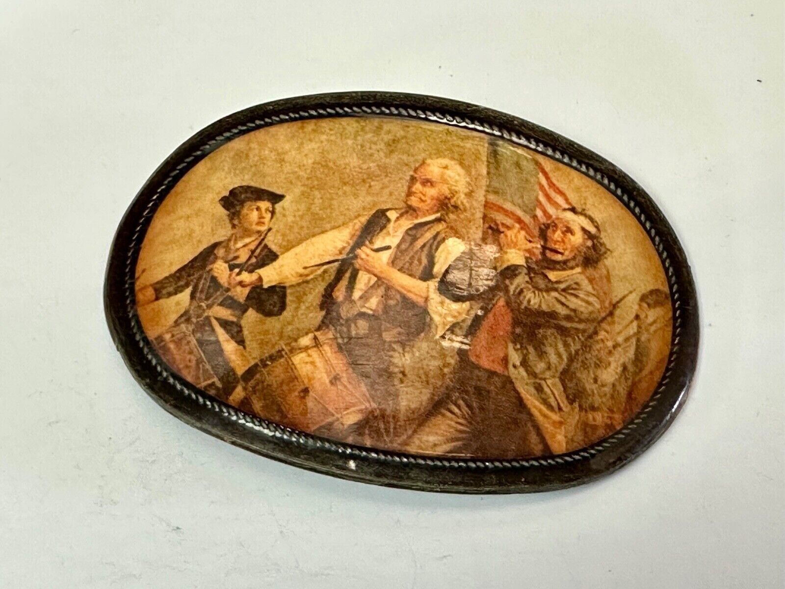 American Marching Band USA Constitution Bicentennial vintage belt buckle