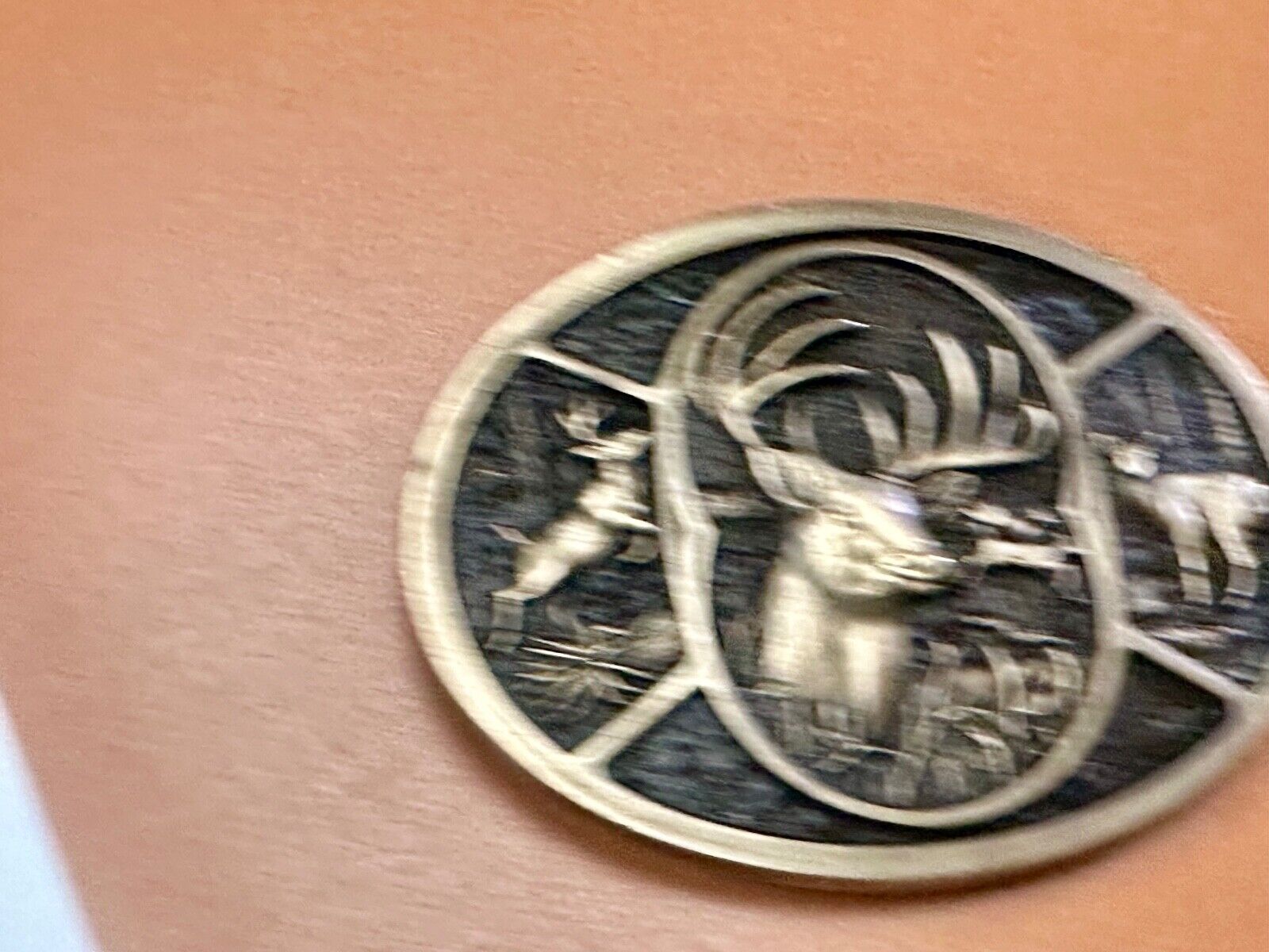 Vintage Deer Buck Doe  Heritage Attitude Belt Buckle by Montana Silversmiths
