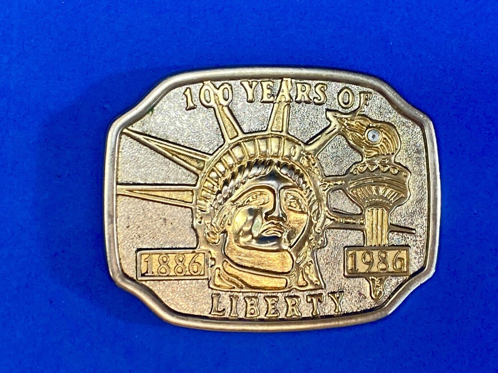 100 Years Of Lady Liberty Statue Belt Buckle  Patriotic Usa America! 