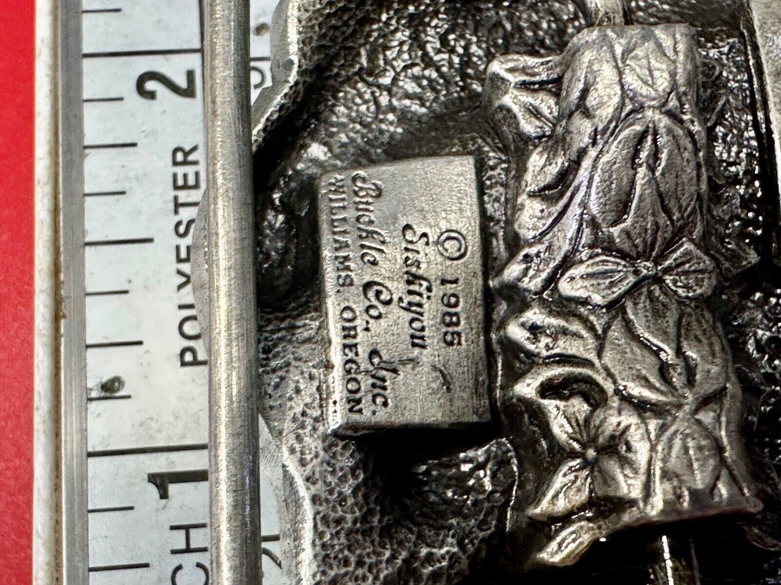 AMES TOOLS - Gold rush of 1849 Siskiyou 1985 Belt Buckle Lawn and garden supply