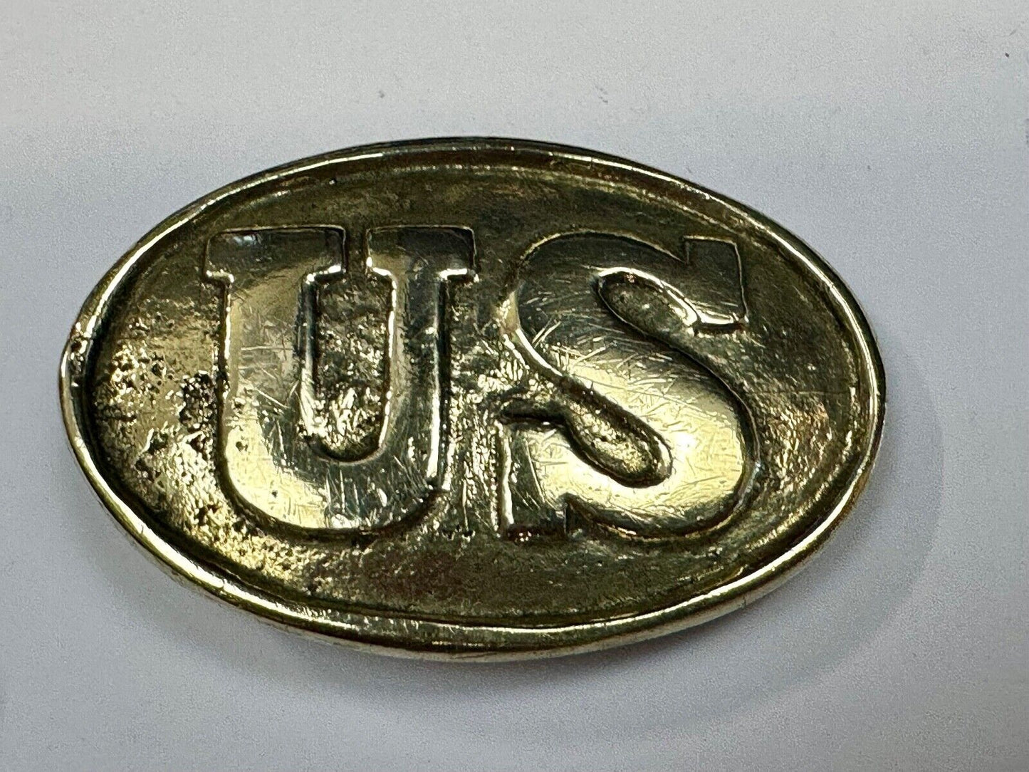 US Enlisted Army Soldiers Civil War Reproduction belt buckle - Two prong back