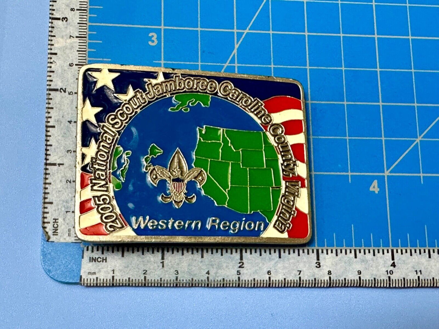 2005 BSA National Scout Jamboree Caroline County of Virginia Limited Belt Buckle