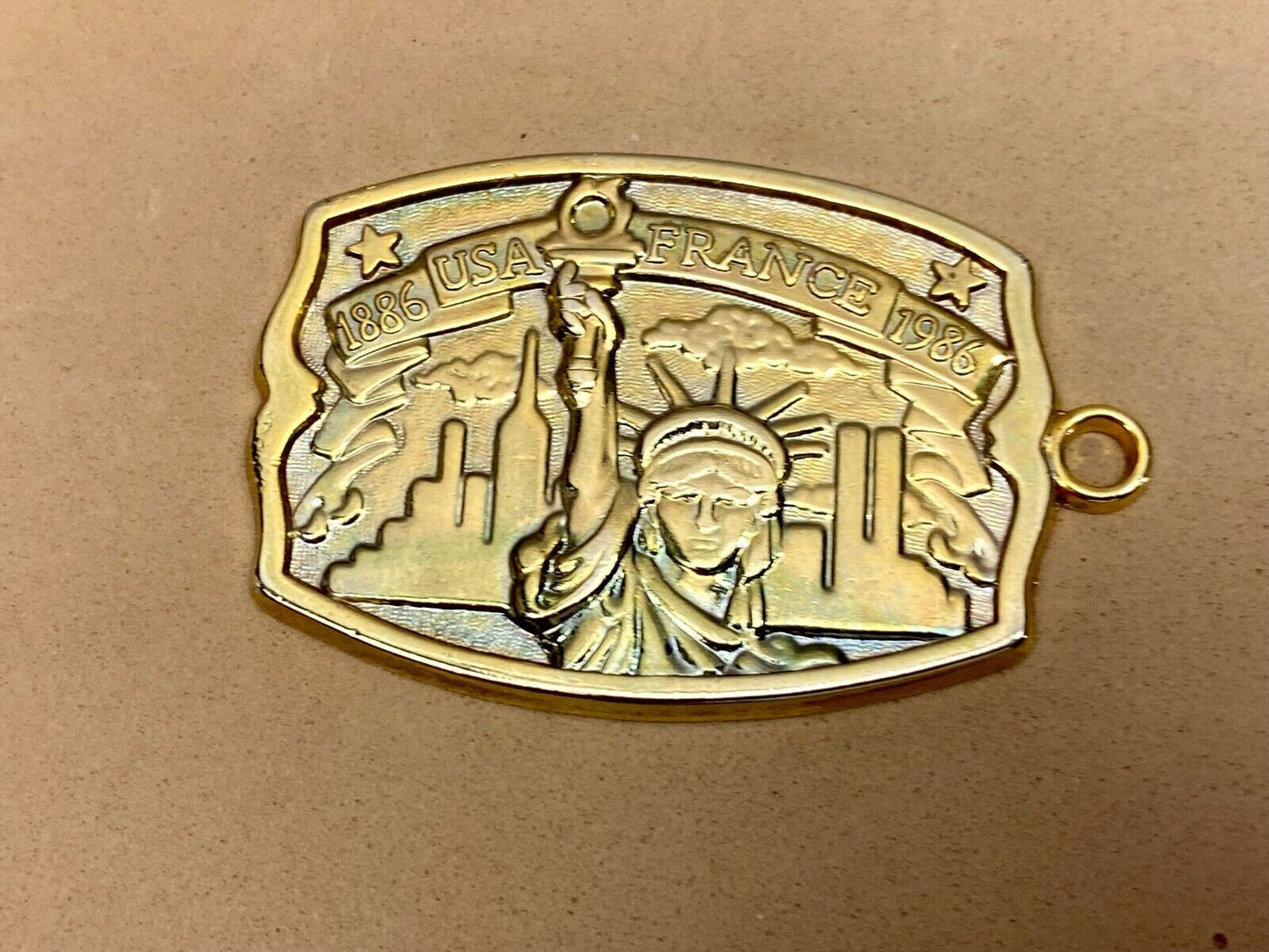 100 Years Lady Liberty Pendant Key Luggage Tag  Limited Edition Usa Monument