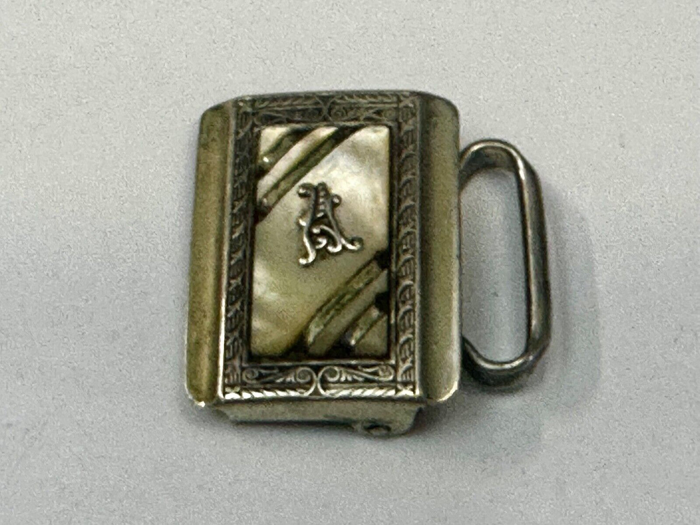 Art Deco Letter A Initial Monogram Belt Buckle by KantSlip