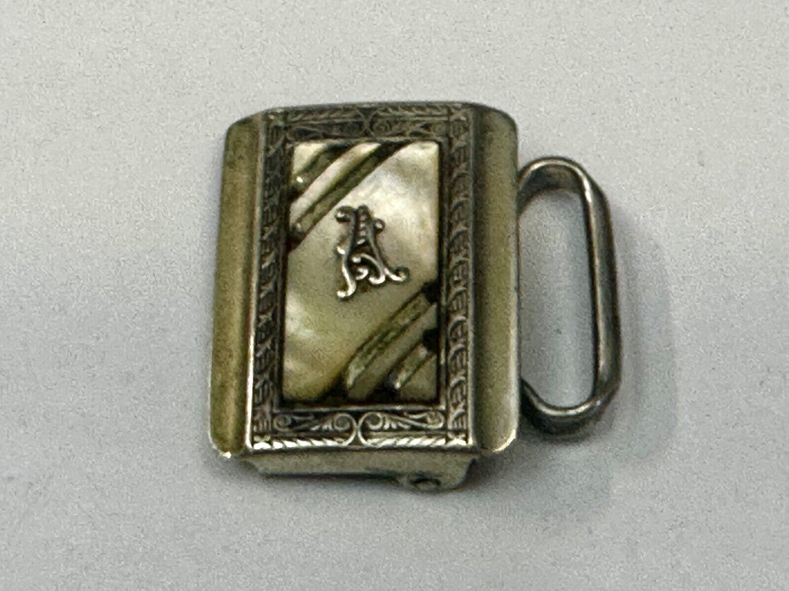 Art Deco Letter A Initial Monogram Belt Buckle by KantSlip