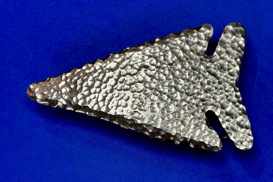 Arrow Head Textured Artisan Cast Made Native Indian Art Figural Belt Buckle
