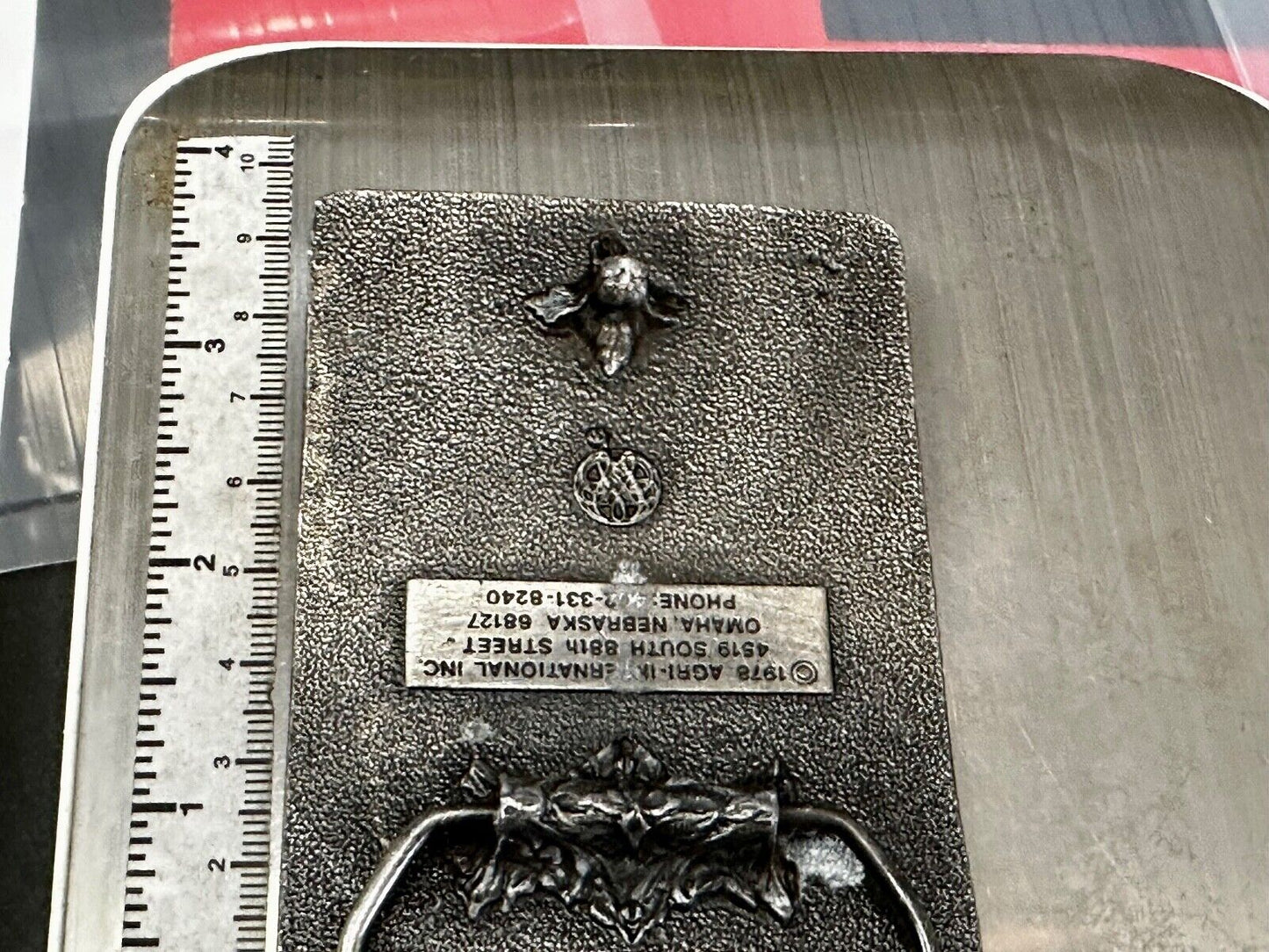 Agri International Inc Omaha NE A comma my to grow with Bergamot Belt Buckle