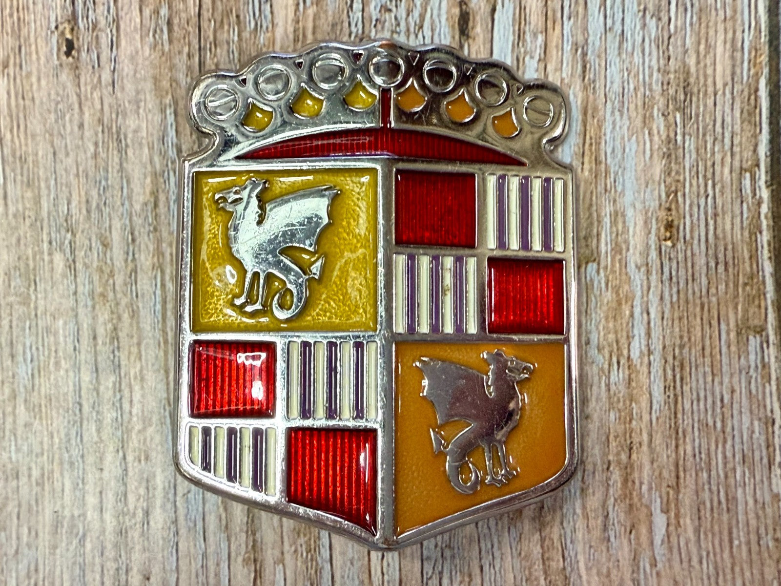 BAD B.A.D. Motor Company 1948 Dragon Crest Shield Logo Promotional Belt Buckle