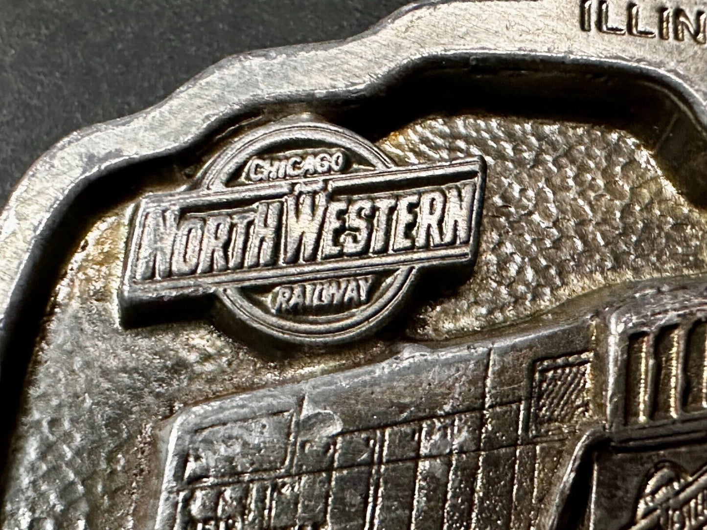 15q8 GPY North Western Train Engine Illinois RailWay Museum Belt Buckle