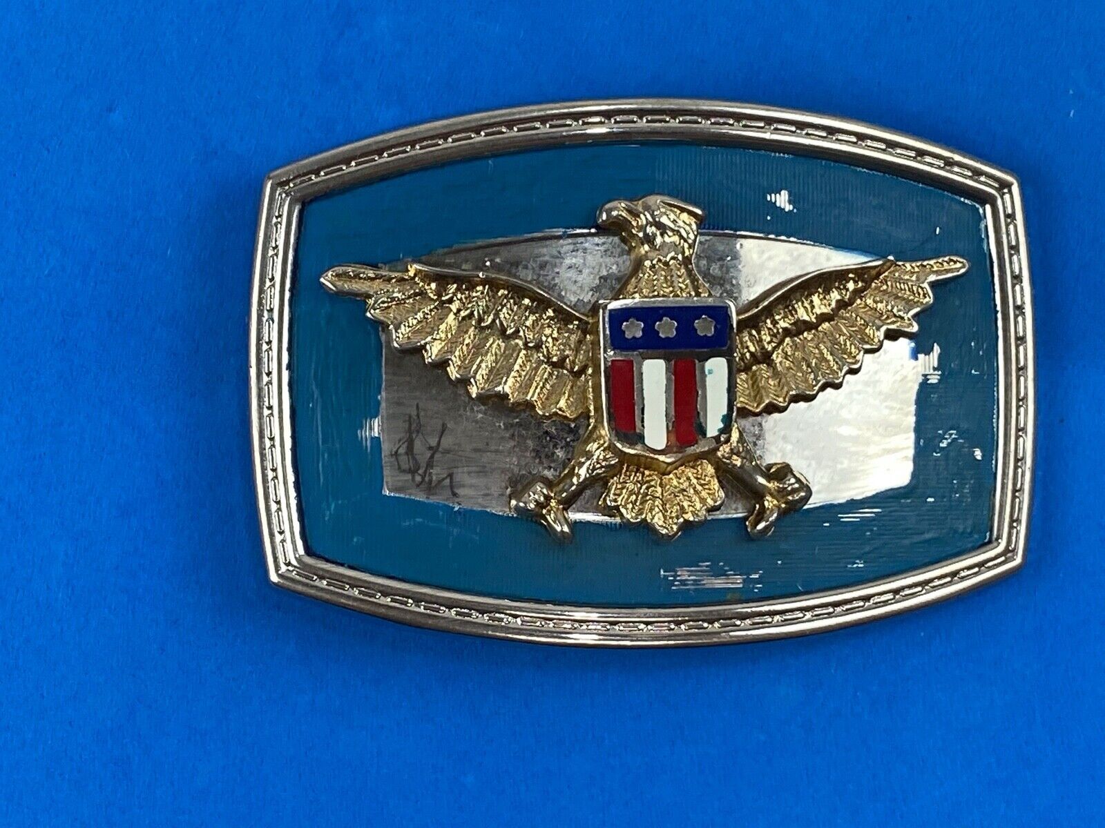 United States Of America Eagle With Shield Belt Buckle Colorful!   Different!