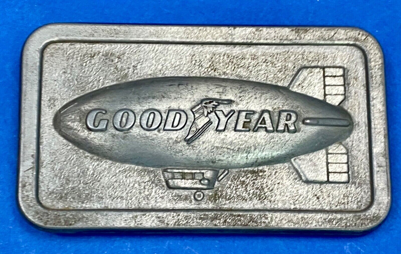 The Goodyear Blimp - Sporting Events, Tire And Rubber Company Belt Buckle