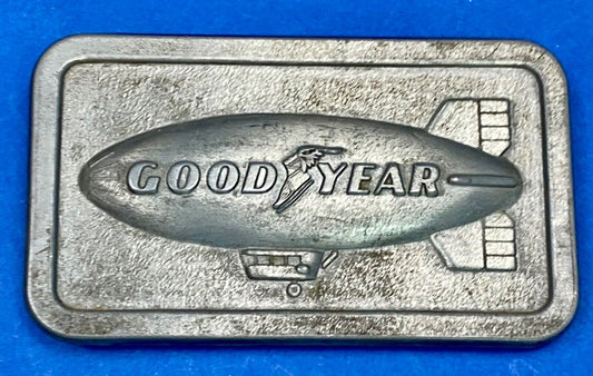 The Goodyear Blimp - Sporting Events, Tire And Rubber Company Belt Buckle
