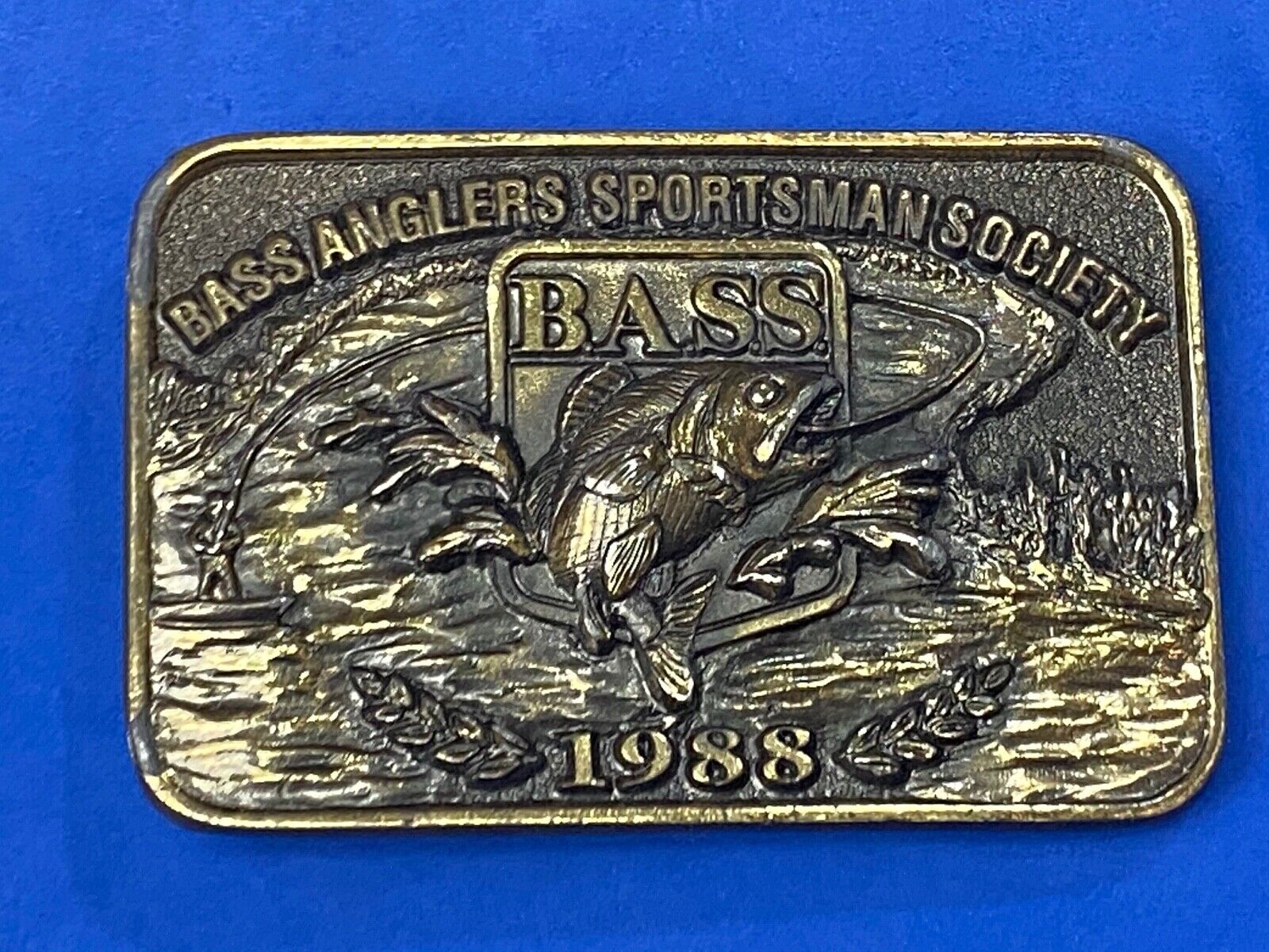 1988 Bass Anglers Sportsman Society Limited  Great American Belt Buckle