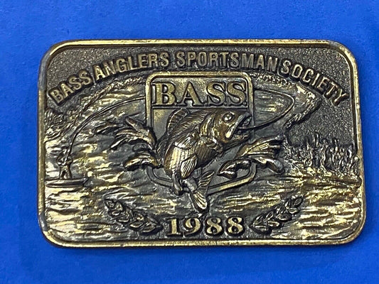 1988 Bass Anglers Sportsman Society Limited  Great American Belt Buckle