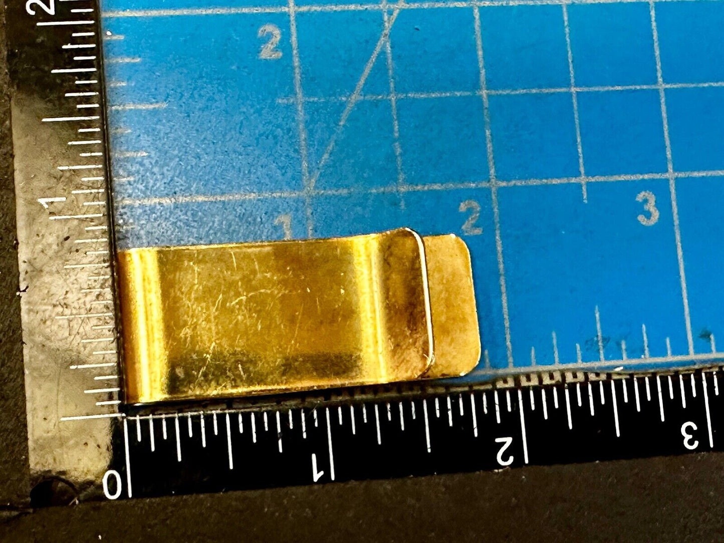 Vintage Gold Tone Dollar Sign $ Bill Holder Old School Money Clip