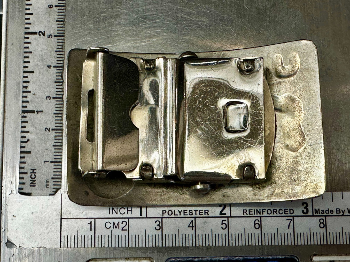 USN United State Navy Japan Korea Map Military Style Ratchet Belt Buckle