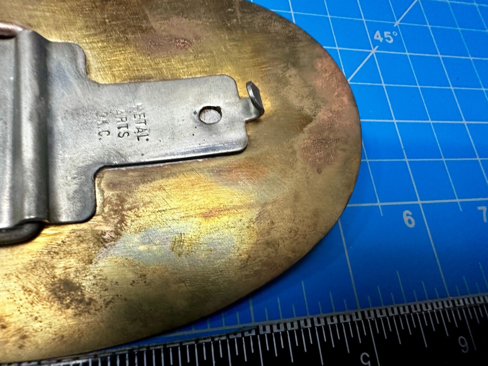 Alamo Texas Explosives Company Mine Company Belt Buckle - Metal Arts O.K.C