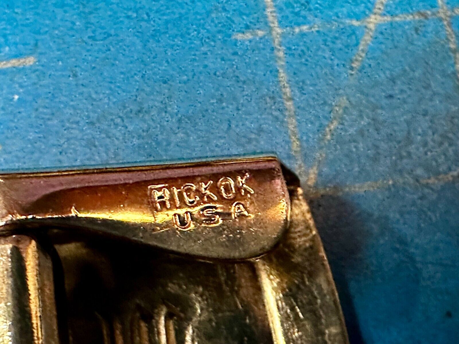 Antique Letter Monogram Initial W Art Deco Style Hickok Master Plate Belt Buckle