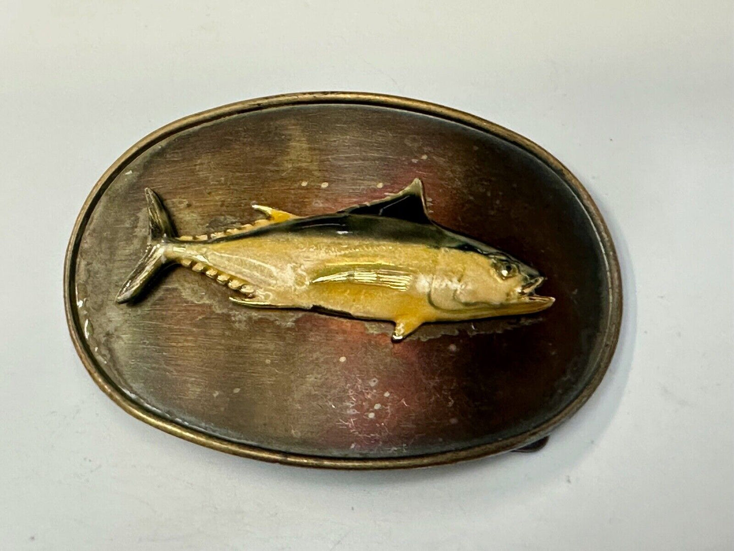 Vintage Fish Fishermans Gift! Retro RainTree Belt Buckle