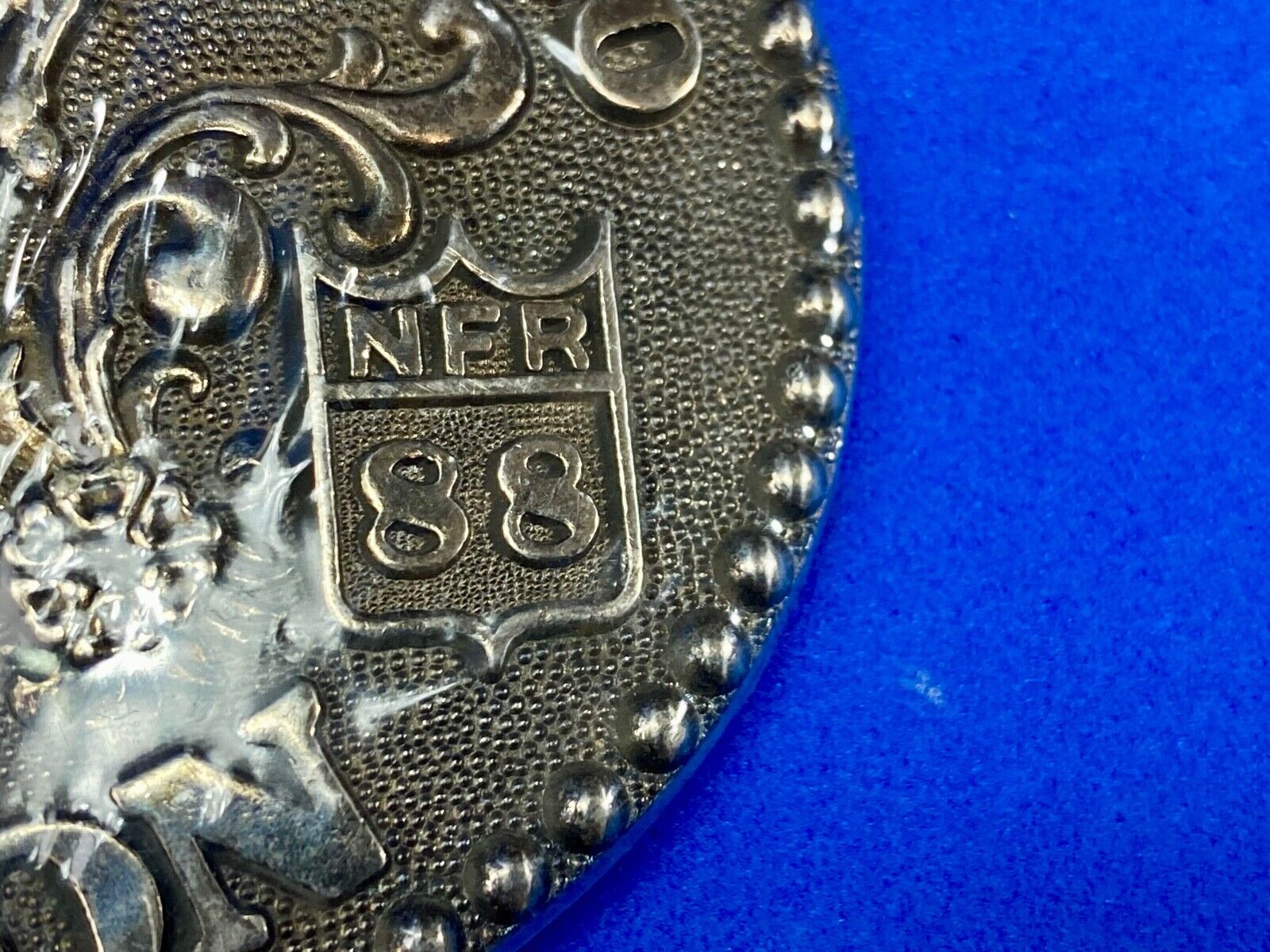1988 NOS NFR National Finals Rodeo Adult Size belt buckle by Adm 