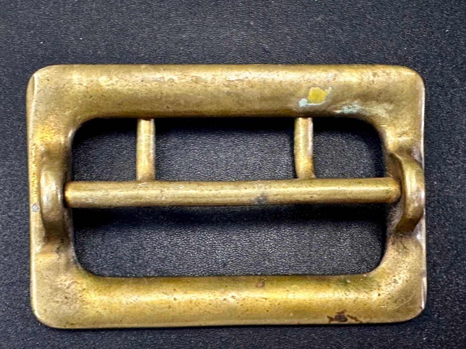 Antique Double Prong Center Bar Gold Tone Hippy Vibe Replacement Belt Buckle