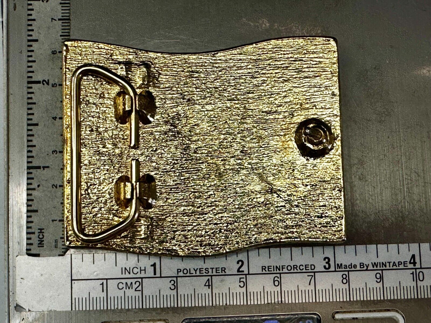 America Bicentennial Spirit of 76" Patriotic Flag Marching Band Belt Buckle