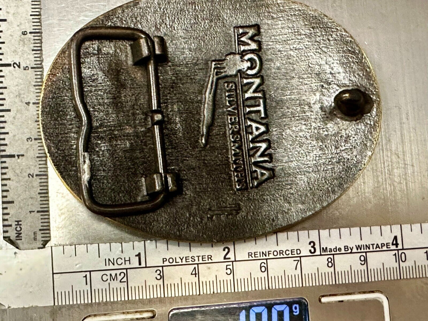 US Army United States Patriotic Eagle Emblem Montana Silversmiths Belt Buckle