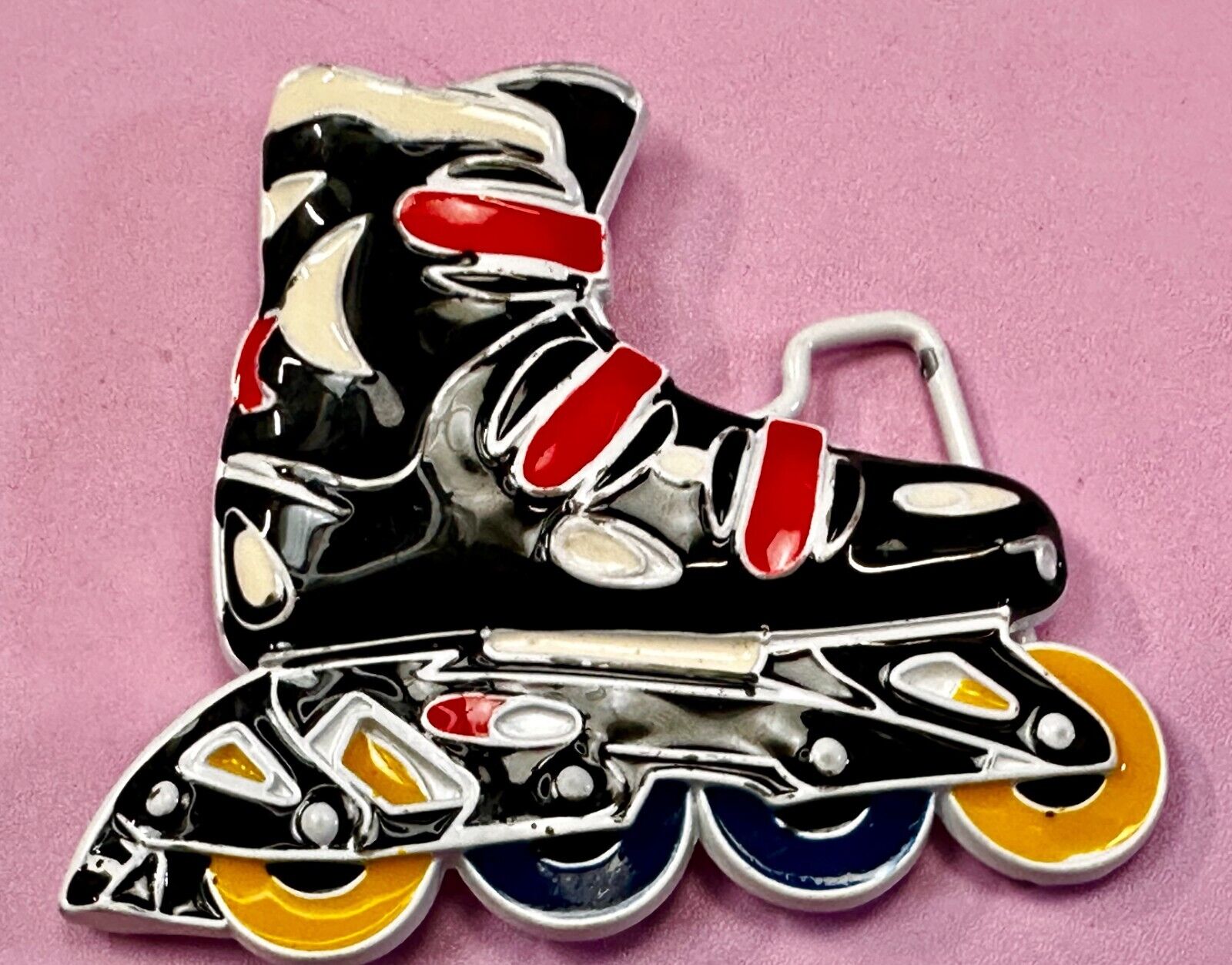 Unique Roller Skate Figural Skating Roller Derby Sports Cutout Belt Buckle
