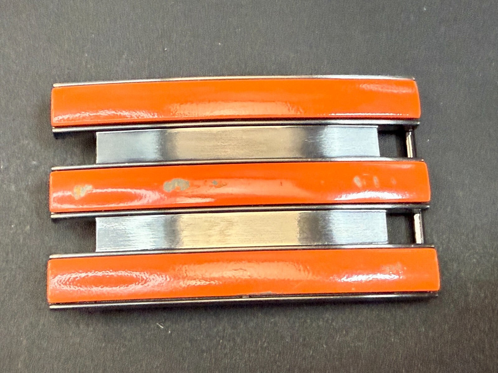 Adidas Golf Trophy Used Belt buckle - Orange on black stripes