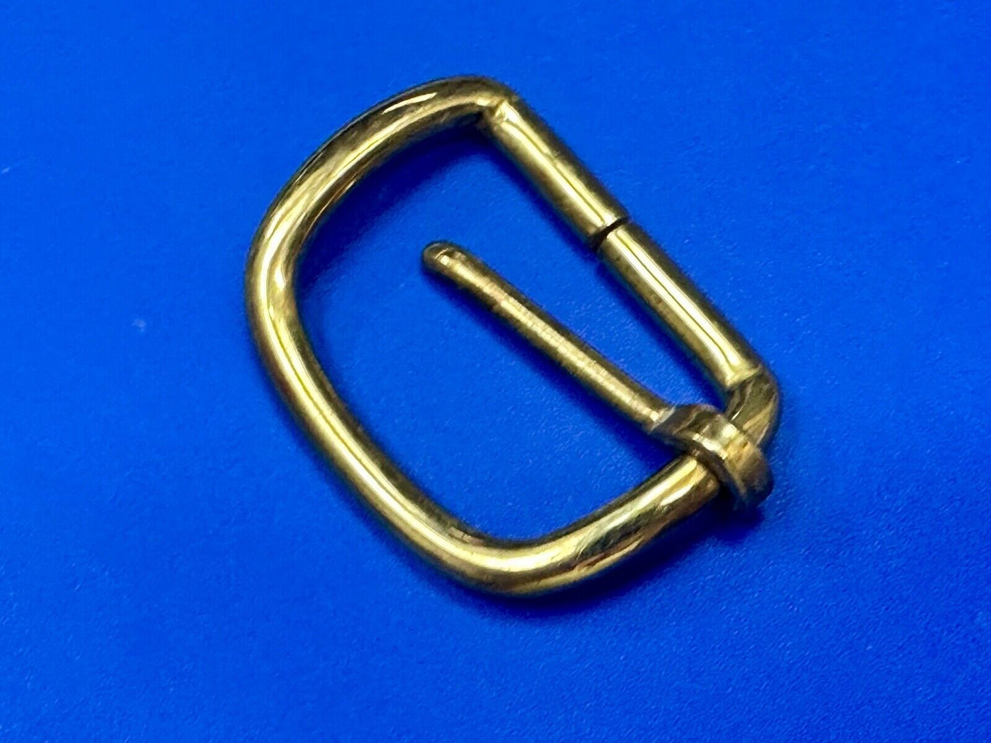 Vintage curved rectangle replacement belt buckle marked W