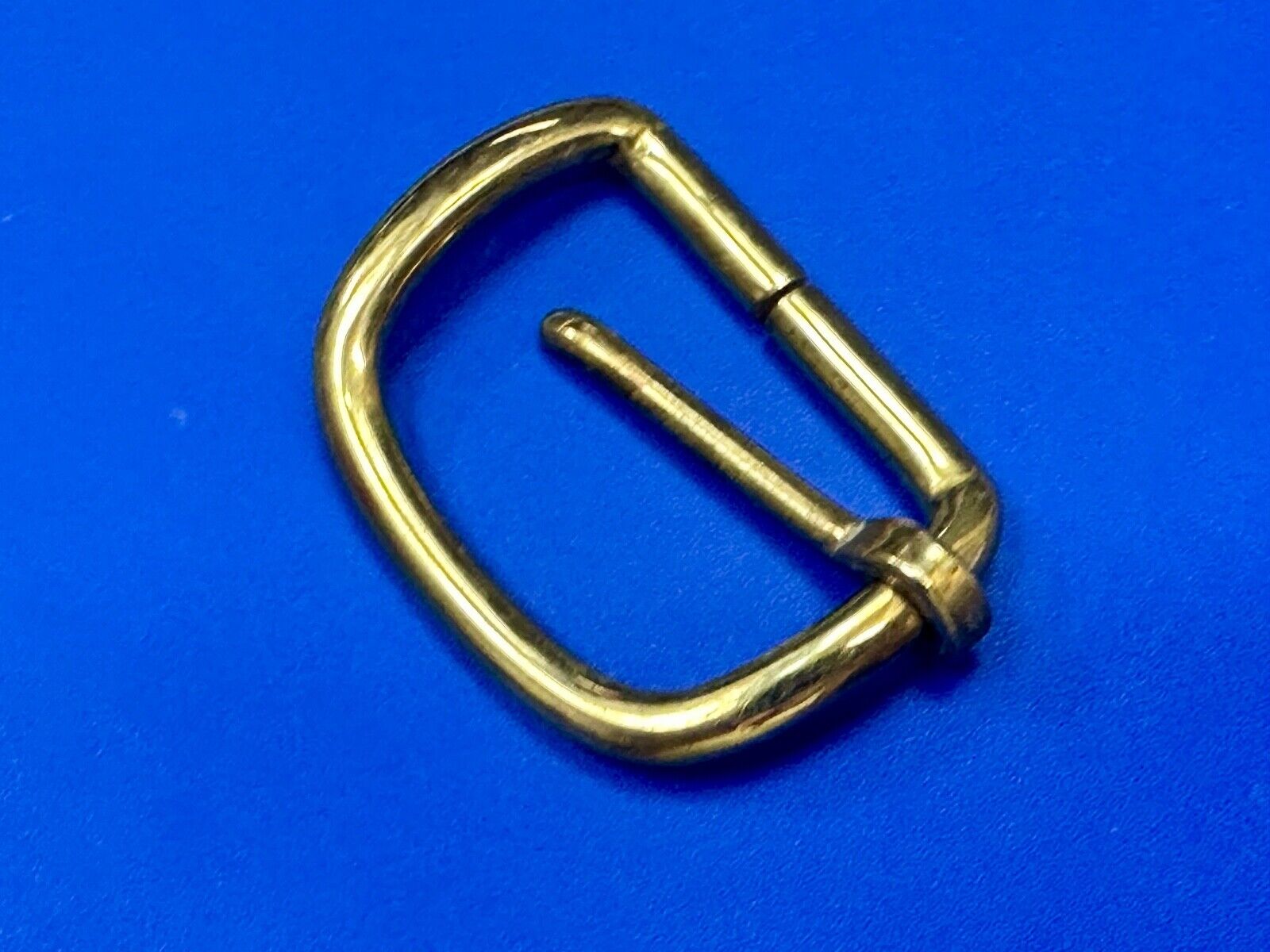 Vintage curved rectangle replacement belt buckle marked W