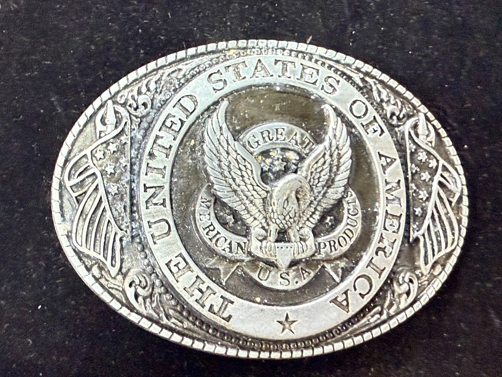 The United States Of America Vintage The Great American Belt Buckle Company