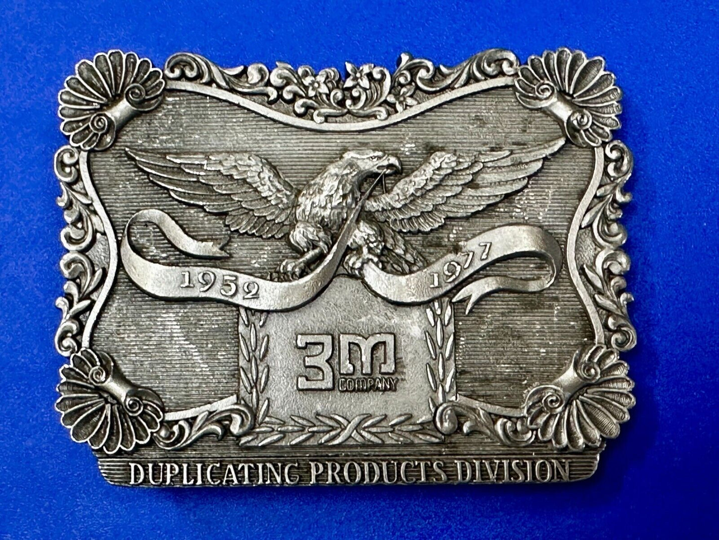 3M Duplicating Products Eagle Recording Studio 2" 1/4 Reel Tape 1976 Belt Buckle