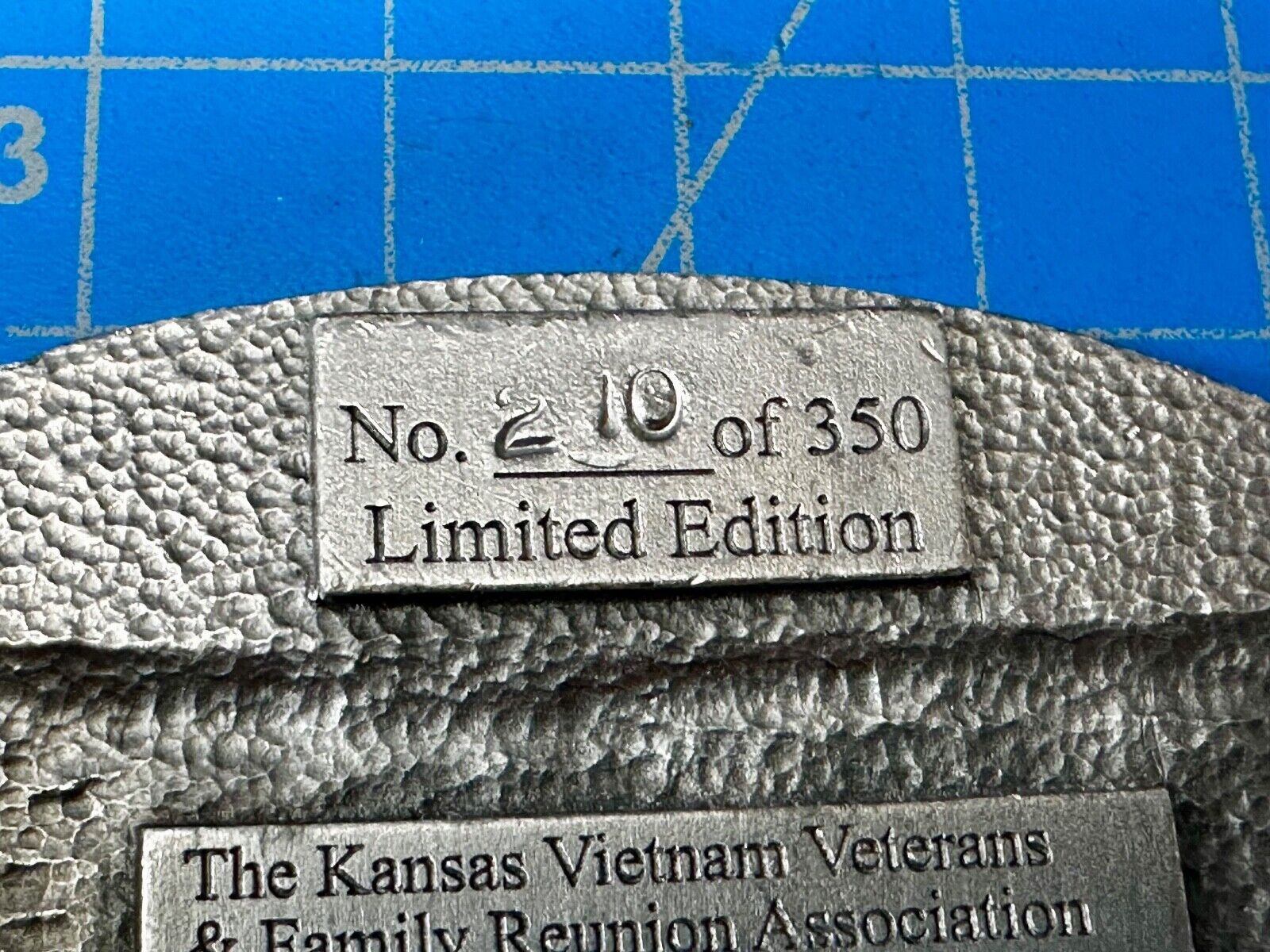 The Kansas Vietnam Veterans Family Reunion 19th Annual Commemorative Belt Buckle