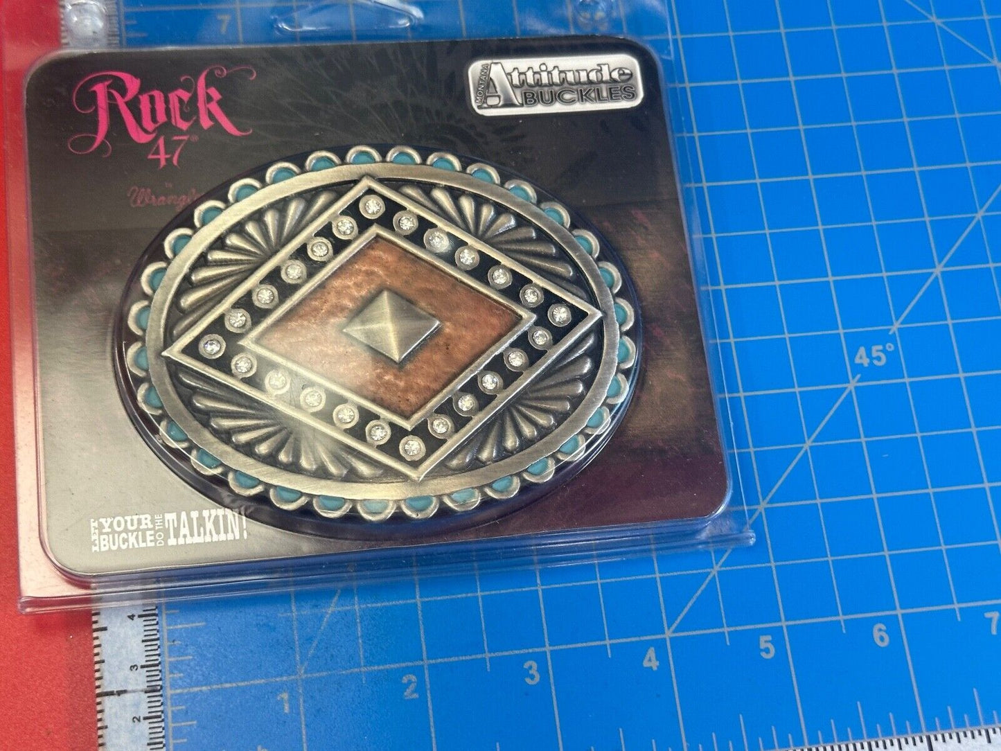AB Concho Rock 47 Wrangler   - NOS  Attitude #A444CR Montana Silversmiths
