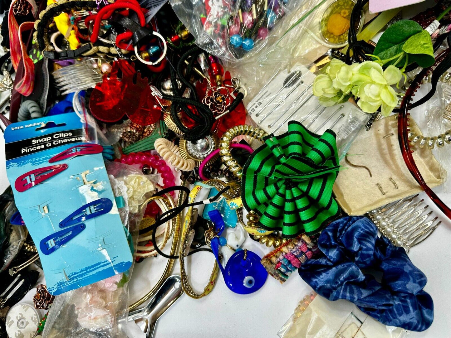 Almost 13 pounds of Hair Accessories -  Resale Bulk Lot, Junk Drawer Grab Bag