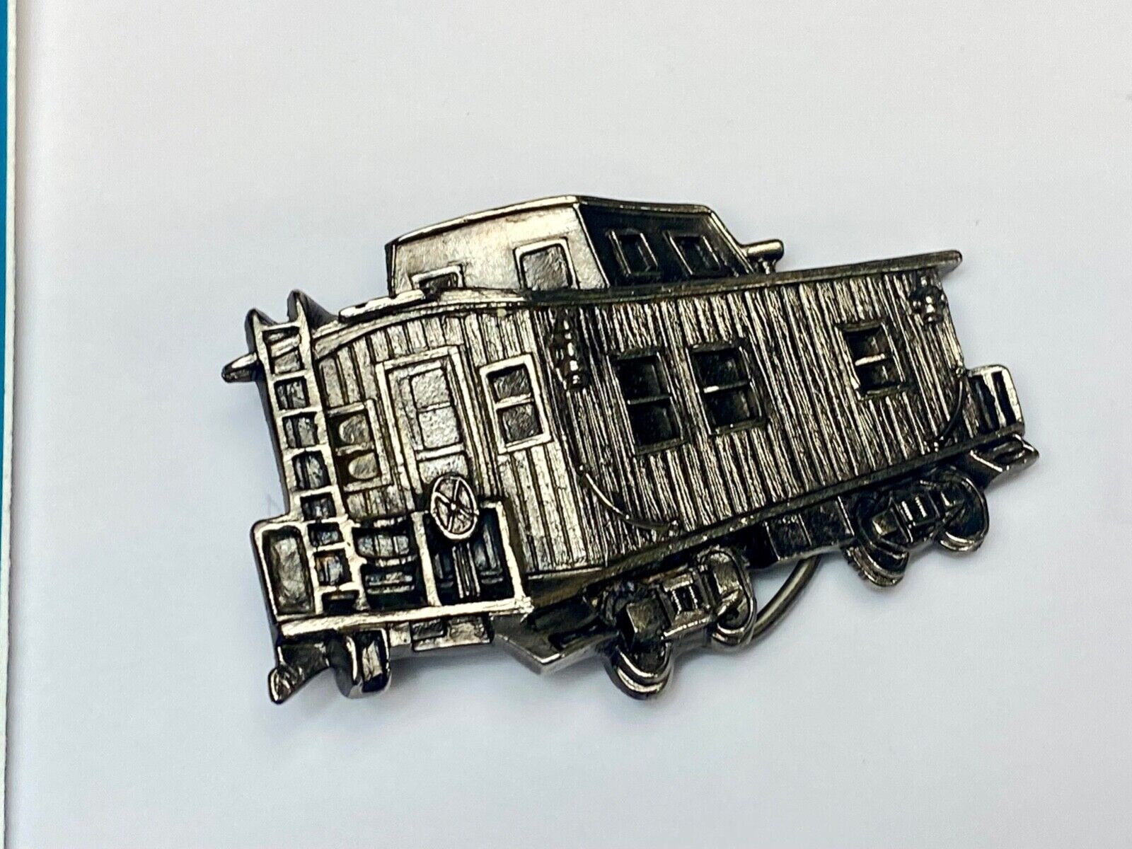 1979 caboose RR Rail Road Train Car cut out - The Great American belt buckle Co