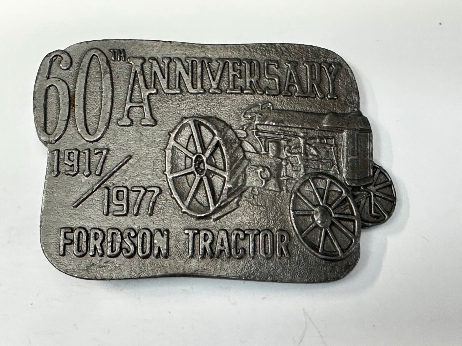 1977 Fordson Tractor - 60th Anniversary  Vintage Farming Collectable Belt Buckle