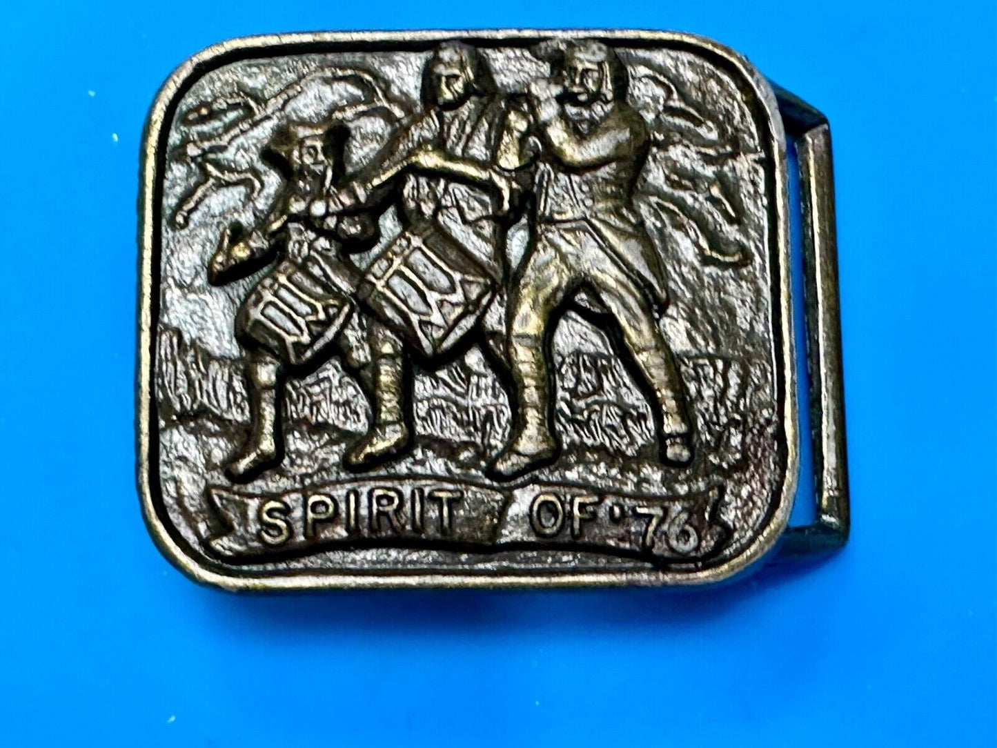 Spirit of 76 Marching Band American Patriot Patriotic Vintage Belt Buckle