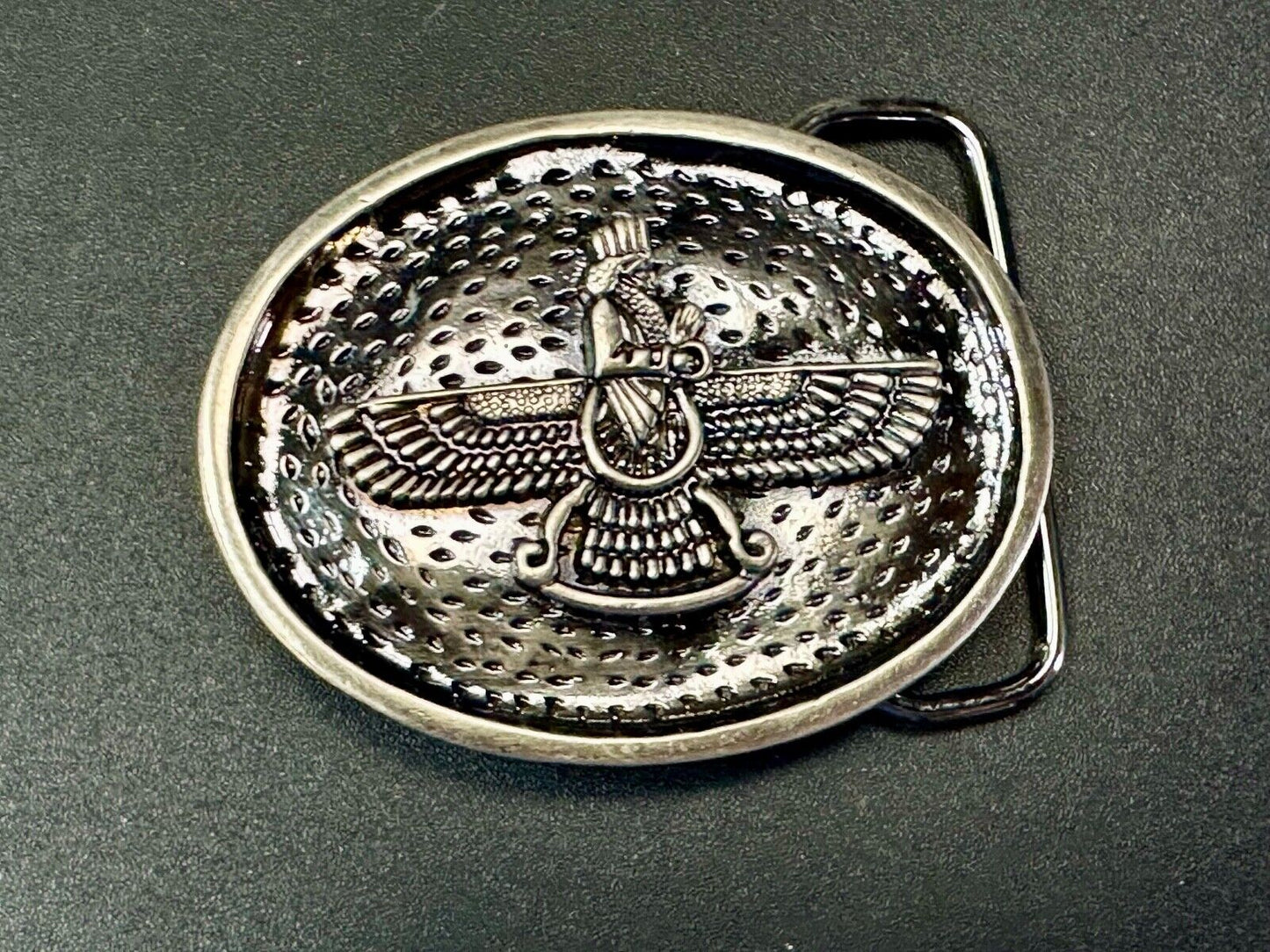 Unique King Thunderbird Wings? .  Unknown to me vintage belt buckle