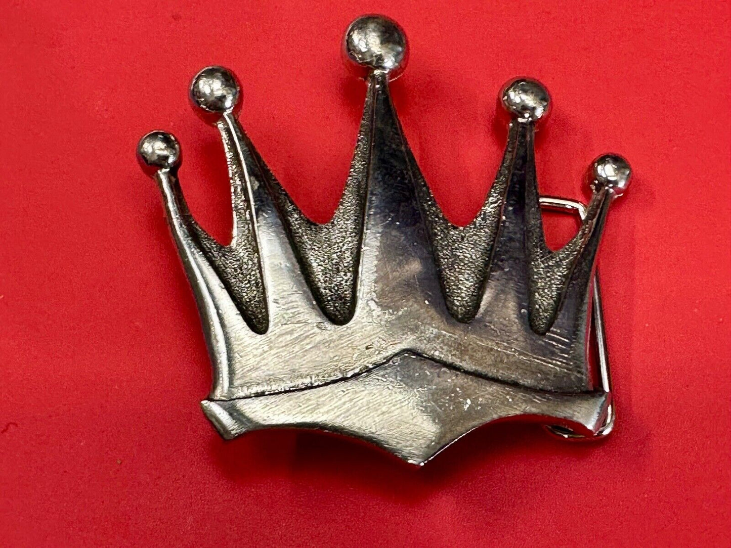 5 point CROWN Shaped Cutout Belt Buckle by Silver Star, 'The Originator
