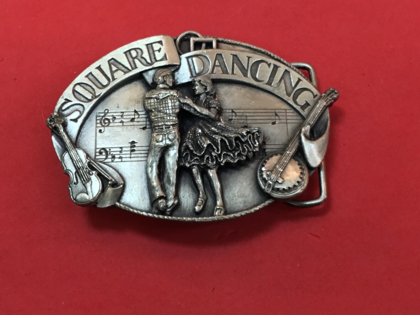 Vintage 1980's Music Notes Banjo  square dancing couple Siskiyou co .