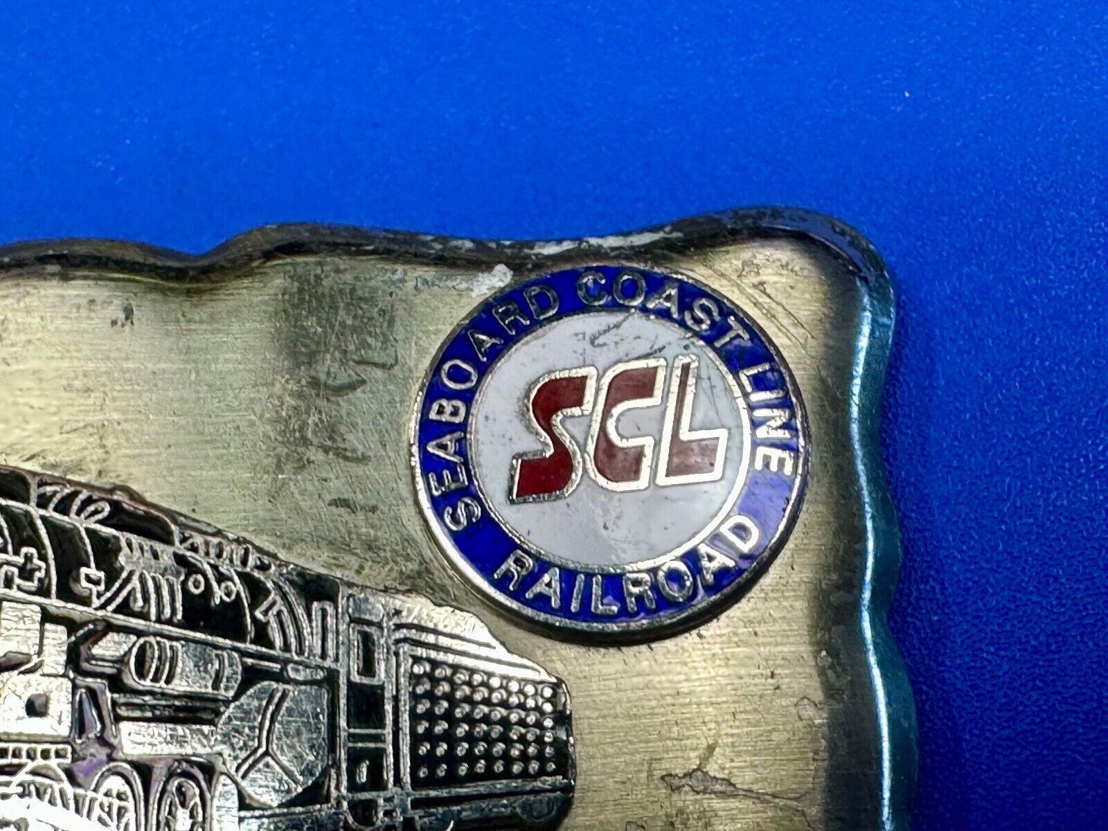 Train Collectors Multi Style Company silver tone belt buckle