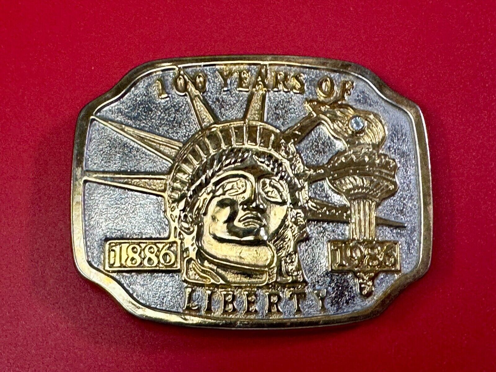 100 years of The Statue of Liberty New York City Commemorative  belt buckle