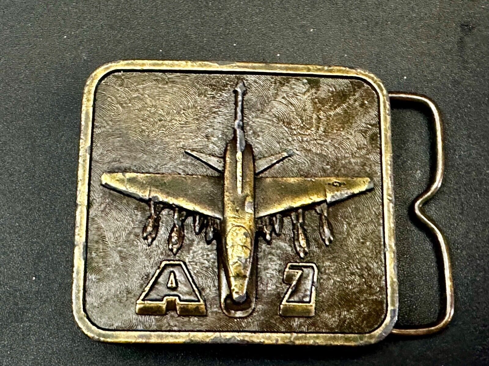 Airplane A7 Plane Corsair II Aircraft  1977 The Buckle Connection Belt Buckle