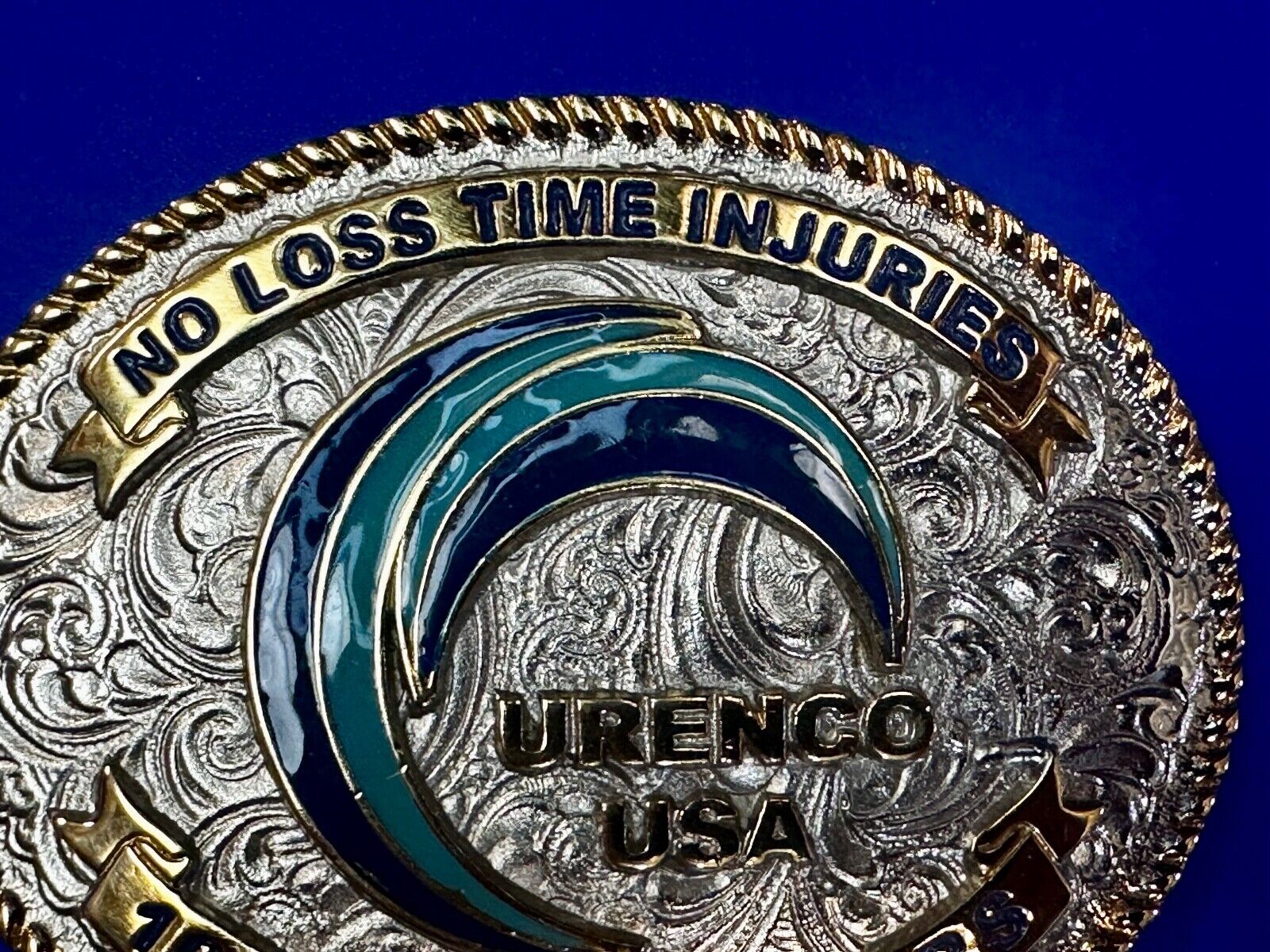 URENCO USA New Mexico  No Loss Time Injuries 16 Million Hours Belt Buckle by JIM